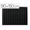 Tapis sol q-connect premium pour interieur antiderapant fibre polypropylene et feutre 90x150cm coloris gris