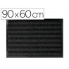 Tapis sol q-connect premium pour interieur antiderapant fibre polypropylene et feutre 90x60cm coloris gris