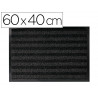 Tapis sol q-connect premium pour interieur antiderapant fibre polypropylene et feutre 60x40cm coloris gris