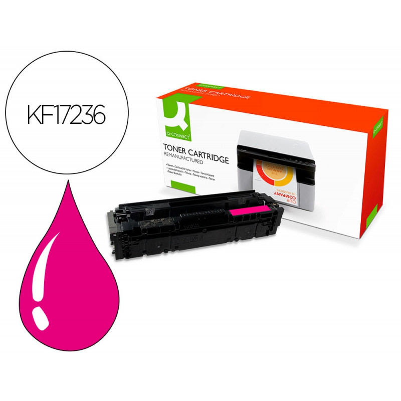 Toner q-connect compatible hp cf543x/203x hp color laserjet pro m254 cyan high yield 2500p magenta