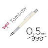 Porte-mines tombow monograph 0,5mm rechargeable gomme telescopique interchangeable coloris corps jaune creme