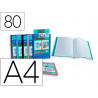 Porte vues essentiel recycle personnalisable 80 vues polypropylene a4 coloris assortis