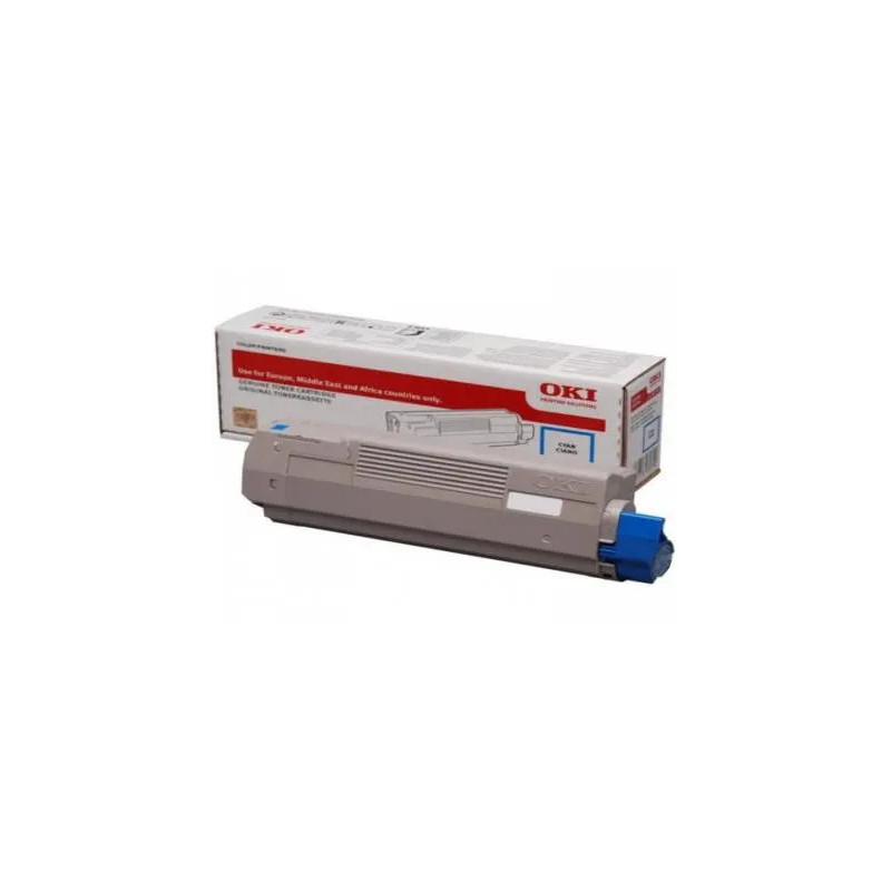 Toner laser oki 46443103 couleur cyan 10000 pag