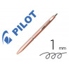 Stylo-bille pilot acro 1000 retractable pointe moyenne 1mm encre noire rechargeable coloris rose avec coffret