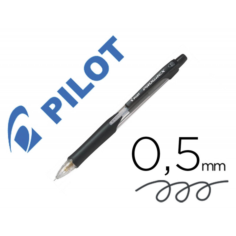 Porte-mines pilot progrex begreen rechargeable 0,5mm coloris noir