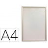 Cadre affichage mural q-connect aluminium format a4 24x32,7x1,2cm coloris argent
