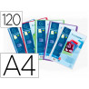 Protege-documents personnalisable exacompta polypropylene semi-rigide 24x32cm 120 vues coloris