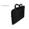 Sacoche ordinateur q-connect poignees amovibles fermeture eclair compartiments exterieurs 39x28x2cm noir