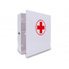 Armoire pharmacie q-connect en metal livre vide 4 compartiments 27,5x30x12