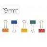 Pince q-connect double clip largeur 19mm boite carton 10 unites coloris assortis