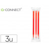 Recharge roller q-connect encre effacable couleur rouge set de 3u