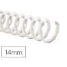Spirale q-connect plastique transparent 32 5:1 100f calibre 1.8mm diamètre 14mm boîte 100 unités