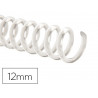 Spirale q-connect plastique transparent relieur pas 32 5:1 80f calibre 1.8mm diamètre 12mmboîte 100 unités