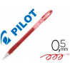 Stylo-bille pilot g1 7 écriture moyenne 0.5mm encre gel corps translucide couleur dense rouge