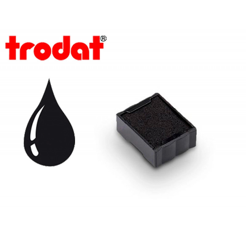 Cassette encrage trodat 6/4921a pour tampon encreur 4921 coloris noir