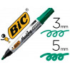 Marqueur bic permanent marking 2000 pointe moyenne biseautée tracé 3/5mm corps plastique encre base alcool coloris vert