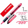 Surligneur stabilo navigator pointe biseautée tracé 1/3.5mm diffusion encre régulière coloris rose