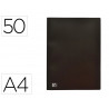 Protege-documents oxford standup a4 couverture polypropylene souple 50 pochettes 100 vues coloris noir