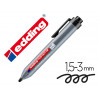 Marqueur edding e12 tableau blanc rétractable rechargeable pointe ogive 1.5/3mm effaçable à sec pochette 4 unités
