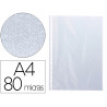 Pochette q-connect polypropylène grainé 8/100e perforée antistatique a4 sachet 10 unités