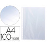 Pochette q-connect polypropylène lisse 10/100e perforée cristal 11 trous a4 210x297mm sachet 10u