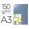 Plat couverture q-connect pvc incolore 150 microns a3 relieurs spirales peignes anneaux paquet 100 unités