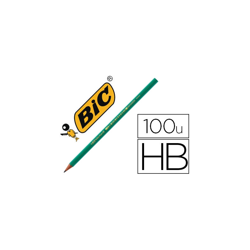 Crayon graphite bic 650 eco evolution hb pack de 95 + 5 offerts