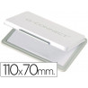 Tampon encreur nº2 rechargeable 110x70mm sans encre