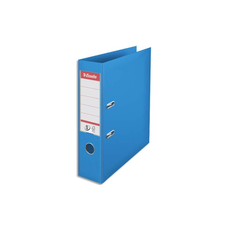 ESSELTE Classeur à levier N°1 POWER, A4, 7,5 cm, PP, bleu clair
