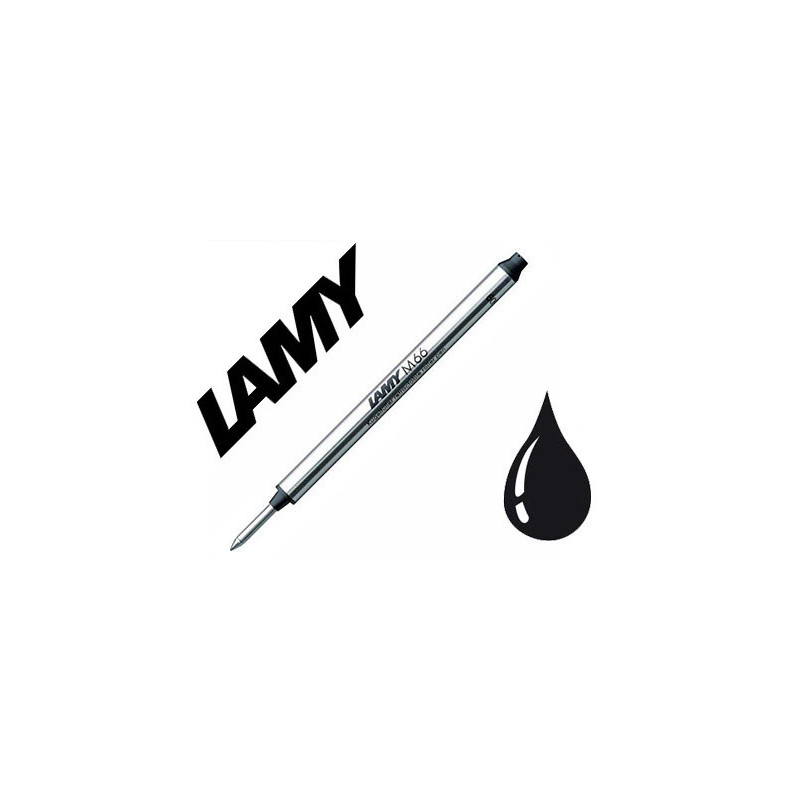 Recharge roller lamy m66 stylo lamy sans capuchon pour dialog 2/swift/tipo/personna/lady couleur noir