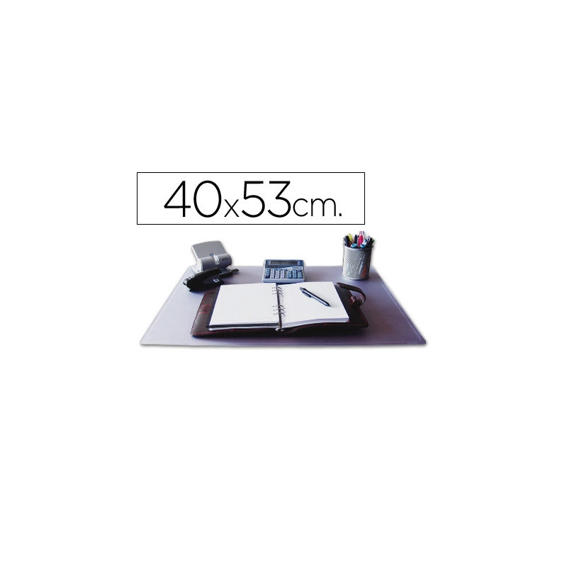 Sous-main q-connect polypropylene anit-eblouissement 40x53 cm coloris transparent