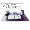 Sous-main q-connect polypropylene anit-eblouissement 40x53 cm coloris transparent