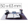 Sous-main q-connect pp anti-é blouissement 50x63cm coloris transparent
