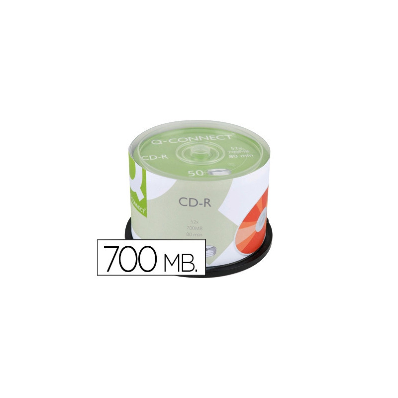Cd-r q-connect 700mb 80min tour 50 unités
