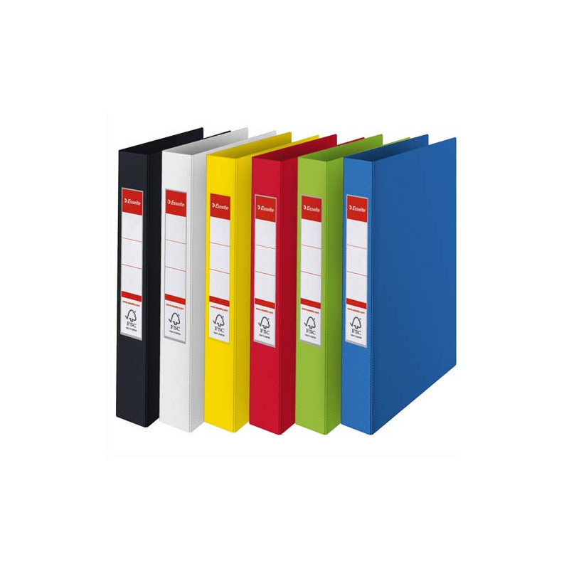 ESSELTE Classeur 4 anneaux VIVIDA en polypropylène, dos 6cm, coloris assortis