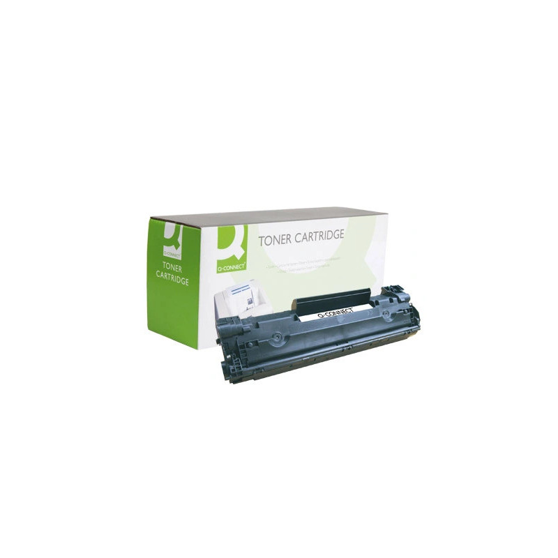 Toner laser q-connect compatible imprimantes hp cb435a couleur noir 1500p