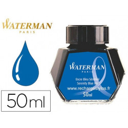 Encre waterman bleue flacon...