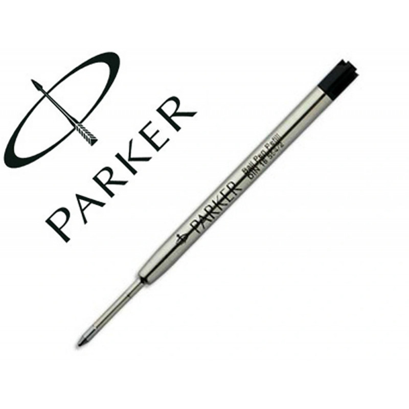 Recharge solveig stylo-bille type parker universelle métal largeur moyenne couleur noir