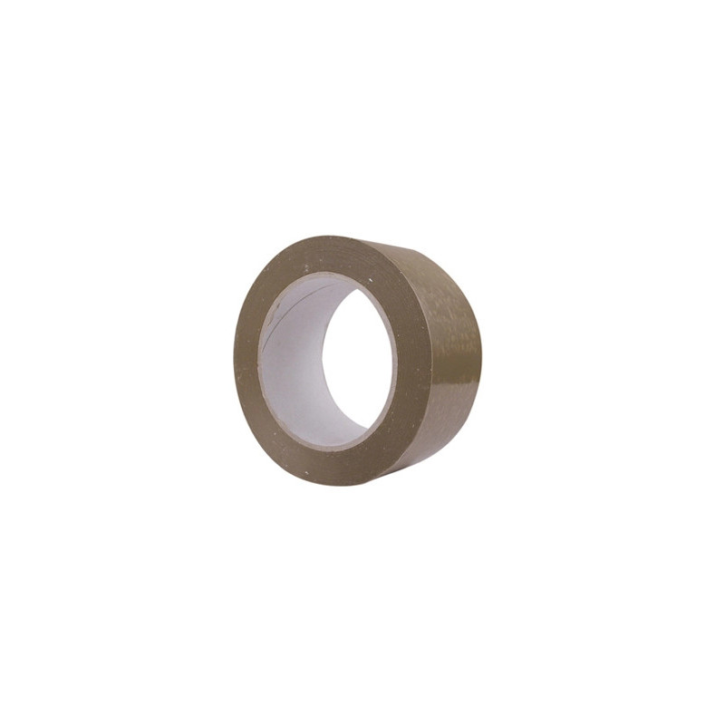 Ruban adhésif q-connect polypropylène 60 microns sans solvant recyclable silencieux 50mmx100m coloris havane