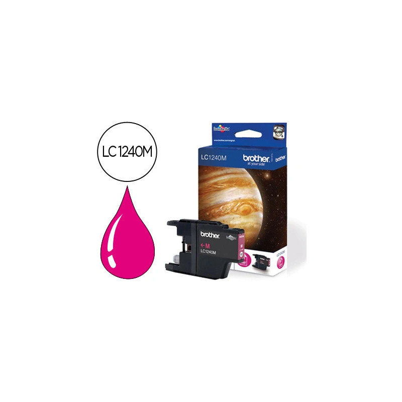 Cartouche brother jet d'encre lc1240m couleur magenta 600p