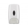 Distributeur savon q-connect manuel indicateur niveau 1000ml coloris blanc/gris 235x135x95mm