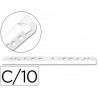 Bande perforée q-connect adhésive 295mm classement documents a4 210x297mm sachet 10 unités