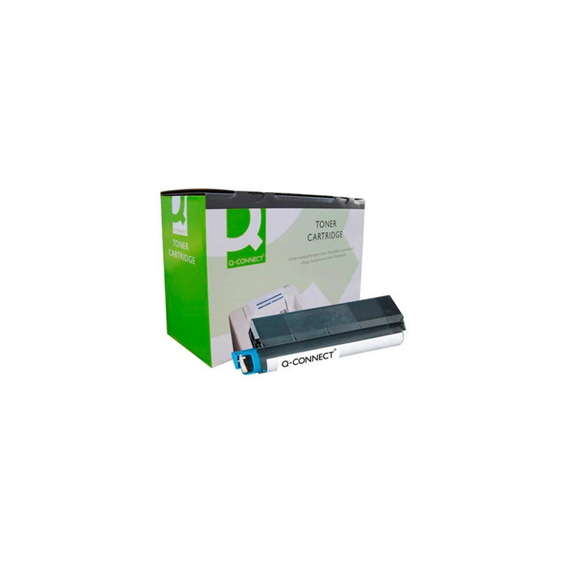 Toner laser q-connect compatible imprimantes oki 42127407 couleur cyan 5000p