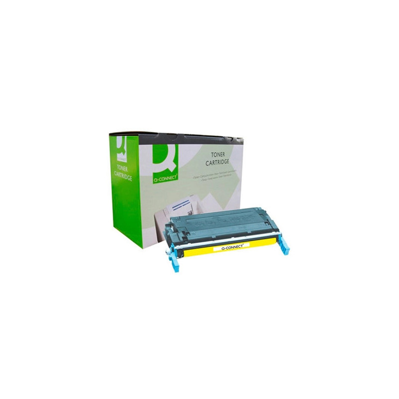 Toner laser q-connect compatible imprimantes hp c9722a couleur jaune 8000p