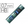 Mine pentel 0.7mm hb haute densité résistante étui avec bec verseur 40 unités