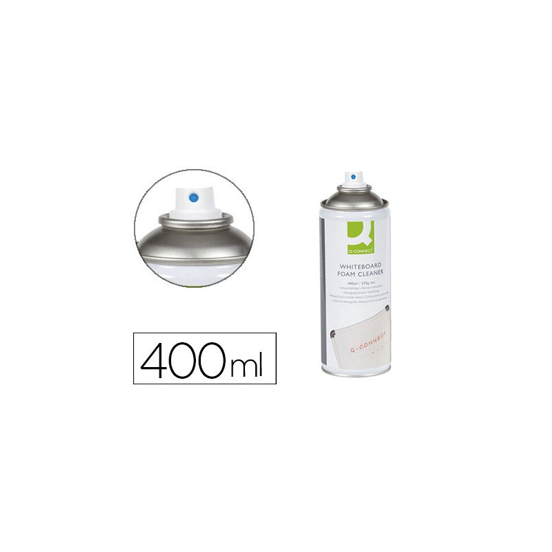 Mousse q-connect nettoyage tableau blanc flacon 400ml