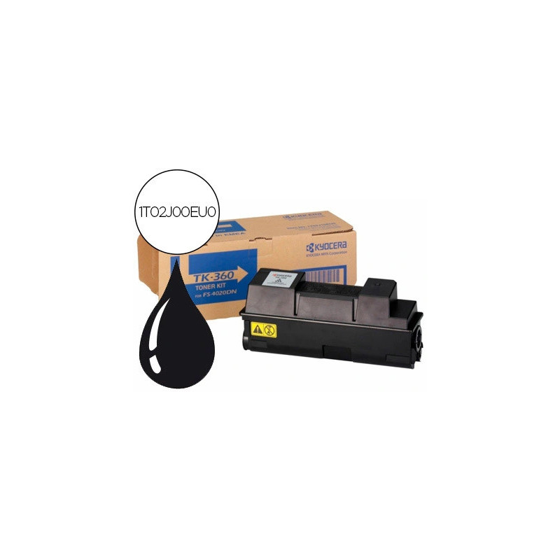 Toner laser kyocera 1t02j00eu0 tk340 pour fs2020dn couleur noir 12000p