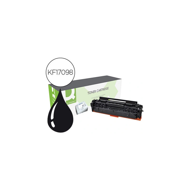 Toner q-connect compatible hp cf380a m476abqcn pour imprimantes laserjet m476 couleur noir 2400p