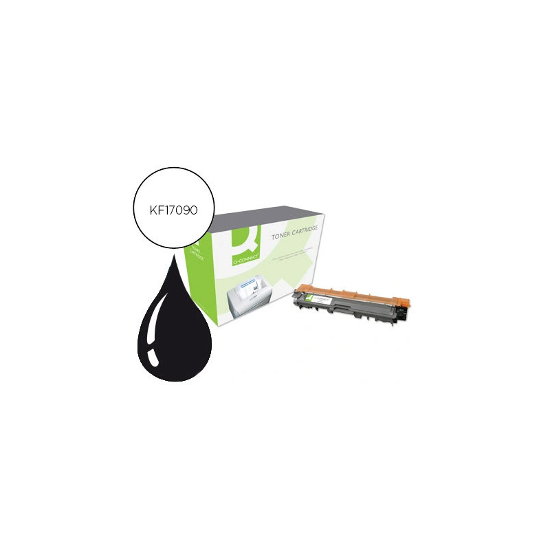 Toner q-connect compatible brother tn241bk pour hl3140 3150 3170 dcp9020 mfc9140 9330 9340 couleur noir 2500p