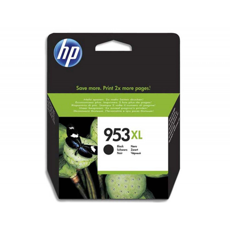 Cartouche hp 953xl jet d'encre l0s70ae couleur noir 2000p